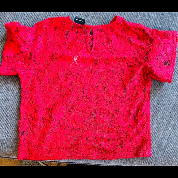 Red Lace Top - Picture 4 of 4